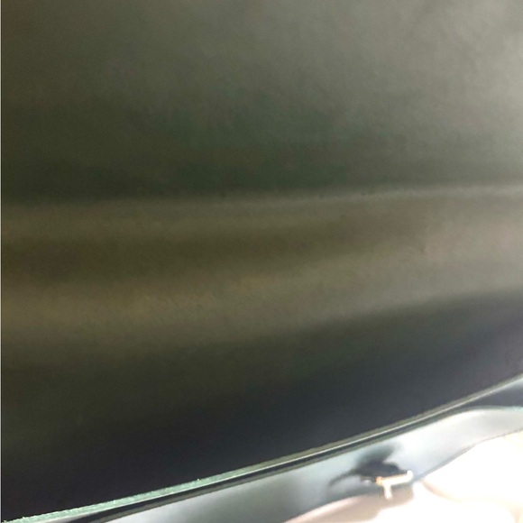 The Cambridge satchel unisex messenger briefcase Classic Green Leather bag - Picture 7 of 7